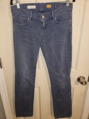 Anthropologie PILCRO Blue Cropped Pants